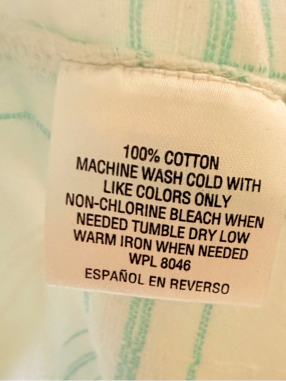 Style & Co. XL White & Light Teal Plaid Short Sleeve Buttoned Shirt - Picture 5 of 5
